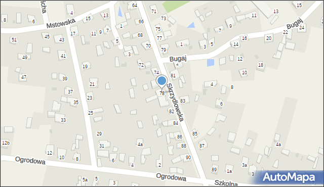 Rzerzęczyce, Skrzydlowska, 78, mapa Rzerzęczyce