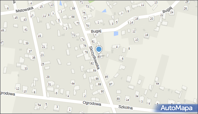 Rzerzęczyce, Skrzydlowska, 83, mapa Rzerzęczyce