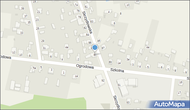 Rzerzęczyce, Skrzydlowska, 90, mapa Rzerzęczyce