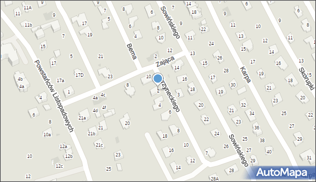 Rzeszów, Skrzyneckiego Jana, gen., 2, mapa Rzeszów