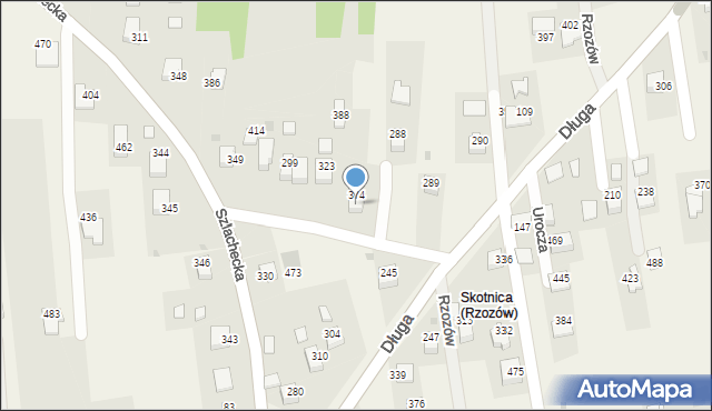 Rzozów, Skośna, 12, mapa Rzozów