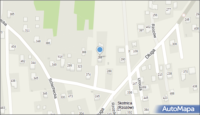 Rzozów, Skośna, 6, mapa Rzozów