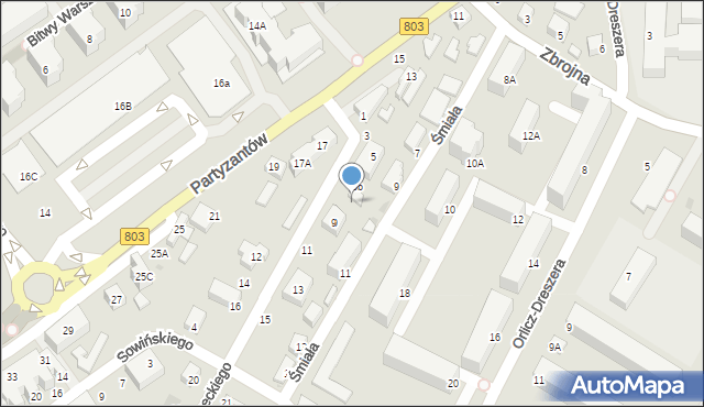 Siedlce, Skrzyneckiego Jana, gen., 7, mapa Siedlce