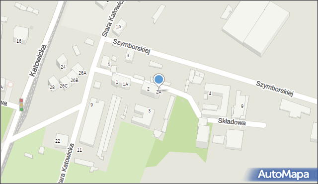 Siemianowice Śląskie, Składowa, 2A, mapa Siemianowice Śląskie