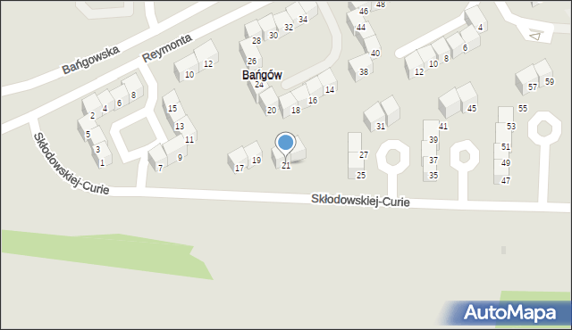 Siemianowice Śląskie, Skłodowskiej-Curie Marii, 21, mapa Siemianowice Śląskie