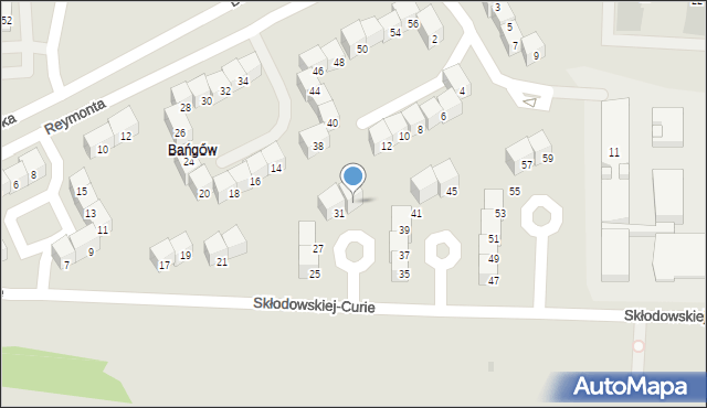 Siemianowice Śląskie, Skłodowskiej-Curie Marii, 33, mapa Siemianowice Śląskie