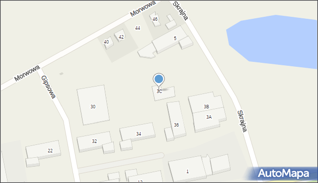 Sierosław, Skrajna, 3C, mapa Sierosław