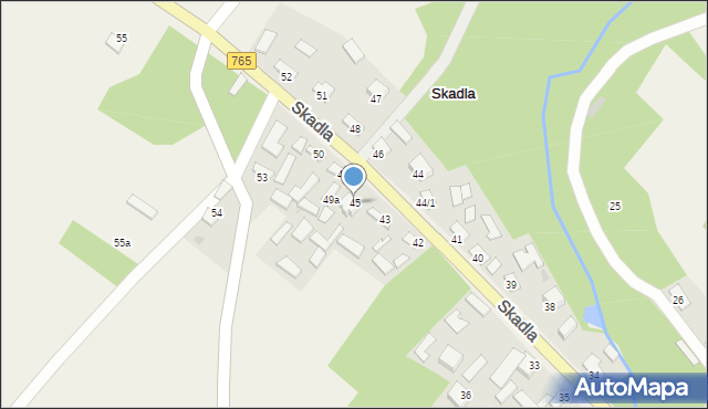 Skadla, Skadla, 45, mapa Skadla