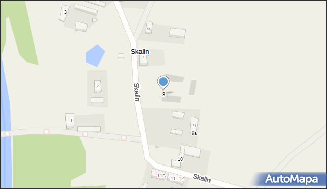 Skalin, Skalin, 8, mapa Skalin
