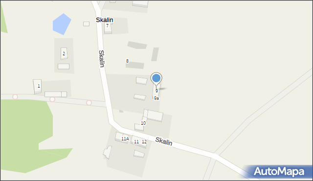 Skalin, Skalin, 9, mapa Skalin