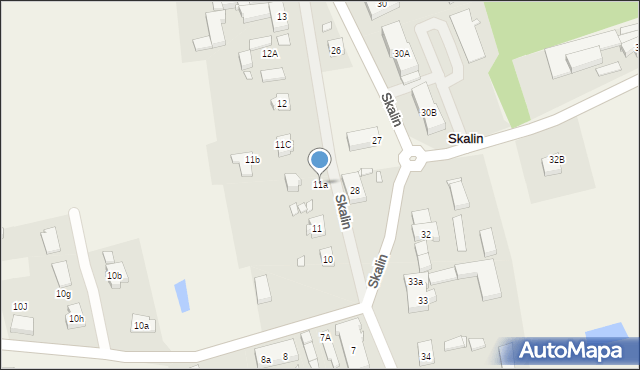 Skalin, Skalin, 11a, mapa Skalin