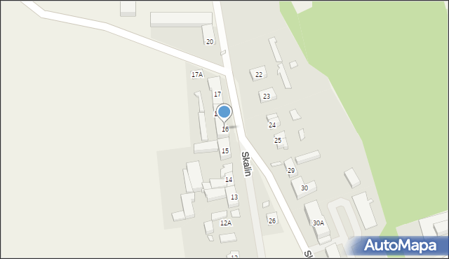 Skalin, Skalin, 16, mapa Skalin