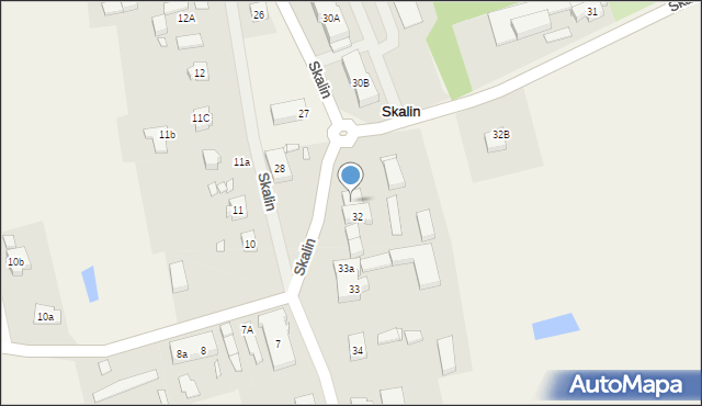 Skalin, Skalin, 32a, mapa Skalin