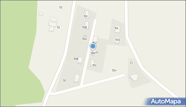 Skalin, Skalin, 50k, mapa Skalin