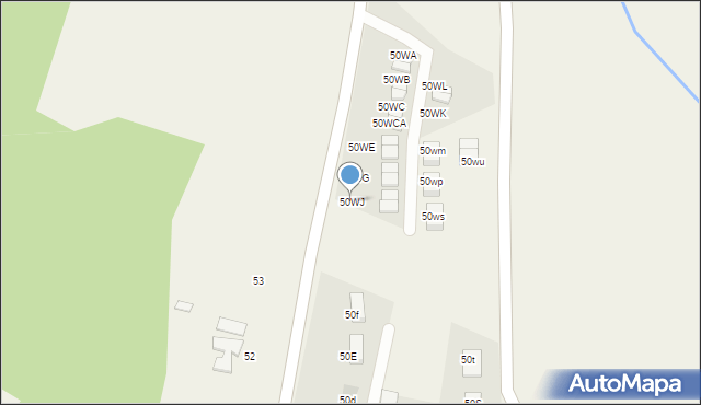 Skalin, Skalin, 50WJ, mapa Skalin