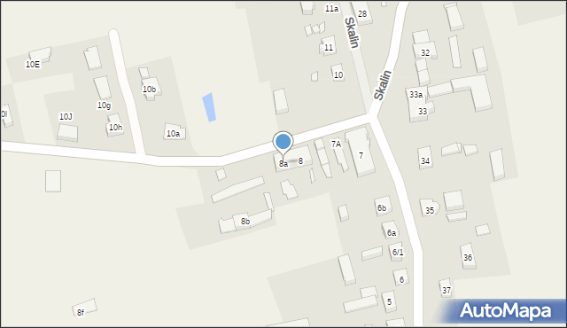 Skalin, Skalin, 8a, mapa Skalin