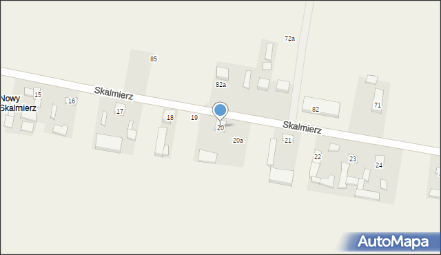 Skalmierz, Skalmierz, 20, mapa Skalmierz