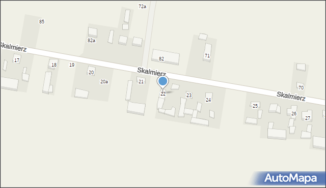 Skalmierz, Skalmierz, 22, mapa Skalmierz