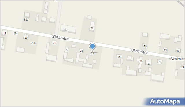 Skalmierz, Skalmierz, 24, mapa Skalmierz