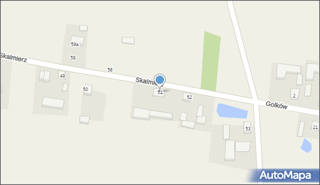 Skalmierz, Skalmierz, 51, mapa Skalmierz