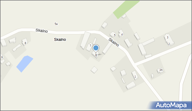 Skalno, Skalno, 6, mapa Skalno