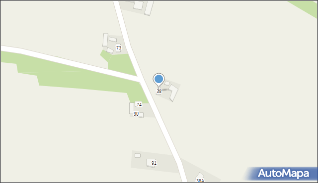 Skały, Skały, 38, mapa Skały