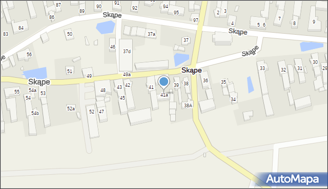Skąpe, Skąpe, 41a, mapa Skąpe