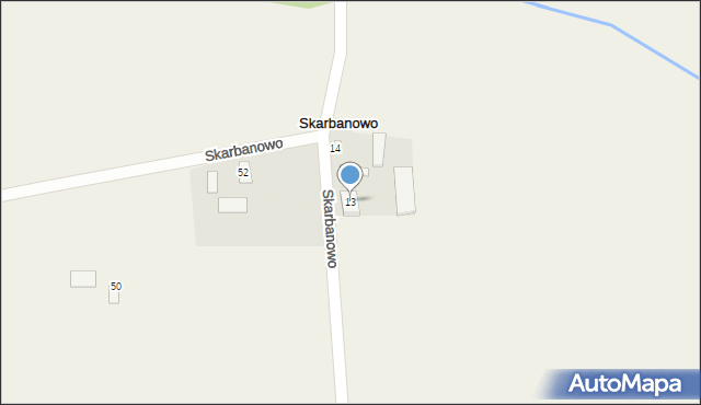 Skarbanowo, Skarbanowo, 13, mapa Skarbanowo