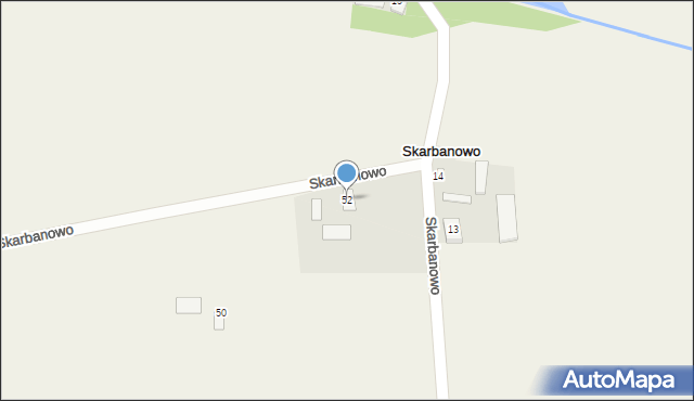 Skarbanowo, Skarbanowo, 52, mapa Skarbanowo