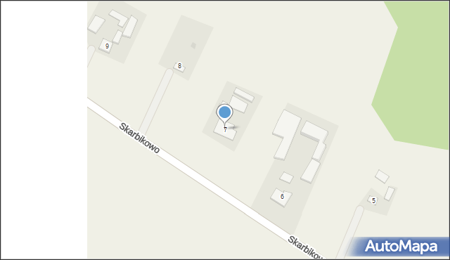 Skarbikowo, Skarbikowo, 7, mapa Skarbikowo