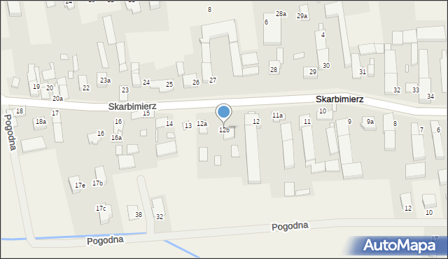 Skarbimierz, Skarbimierz, 12b, mapa Skarbimierz
