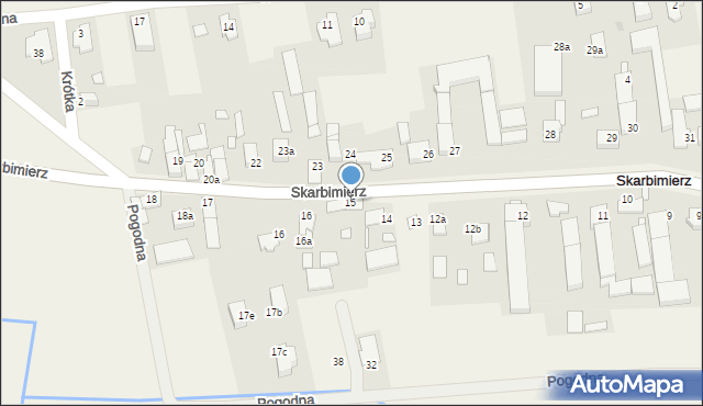 Skarbimierz, Skarbimierz, 15, mapa Skarbimierz