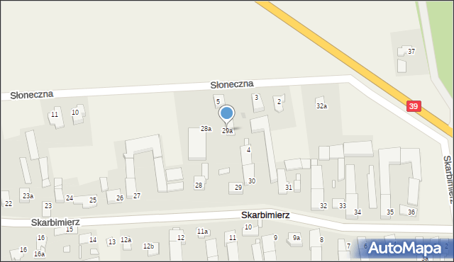 Skarbimierz, Skarbimierz, 29a, mapa Skarbimierz