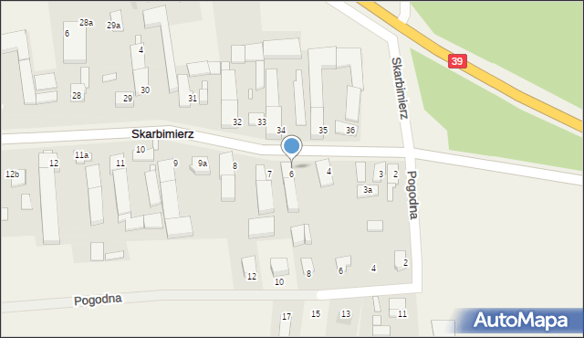 Skarbimierz, Skarbimierz, 6A, mapa Skarbimierz