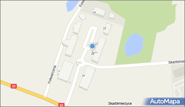 Skarbimierzyce, Skarbimierzyce, 1B, mapa Skarbimierzyce