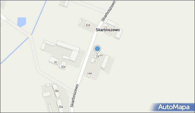 Skarboszewo, Skarboszewo, 14, mapa Skarboszewo