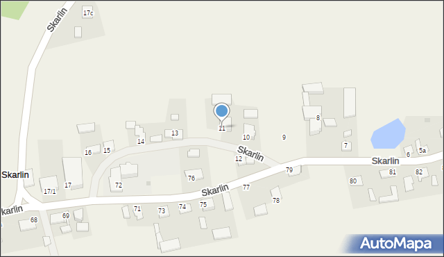 Skarlin, Skarlin, 11, mapa Skarlin