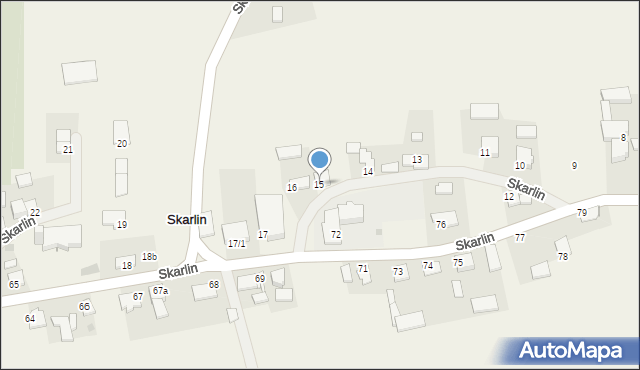 Skarlin, Skarlin, 15, mapa Skarlin