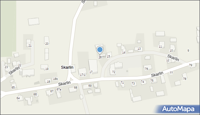 Skarlin, Skarlin, 16, mapa Skarlin