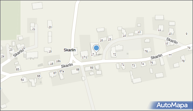 Skarlin, Skarlin, 17a, mapa Skarlin