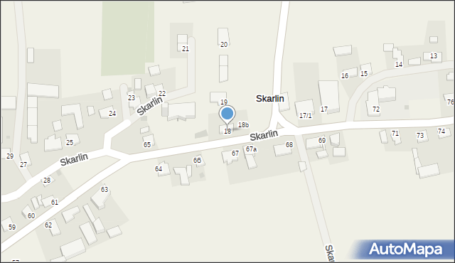 Skarlin, Skarlin, 18, mapa Skarlin