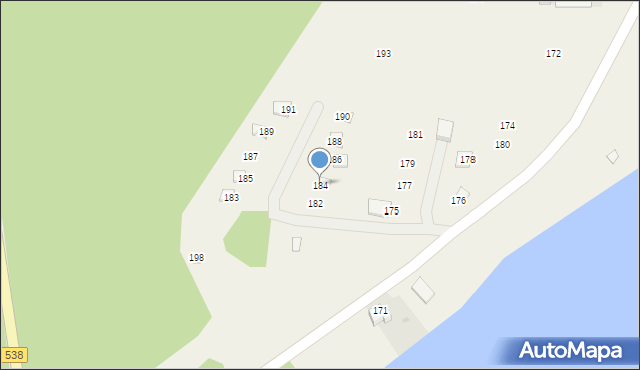 Skarlin, Skarlin, 184, mapa Skarlin