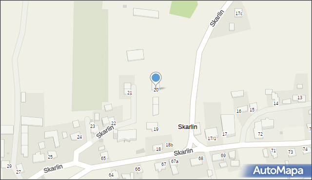Skarlin, Skarlin, 20, mapa Skarlin