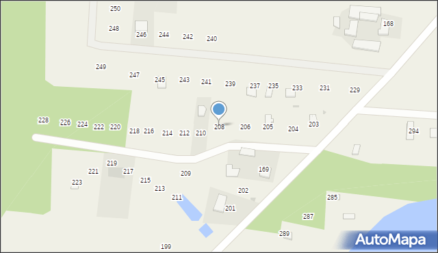 Skarlin, Skarlin, 208, mapa Skarlin