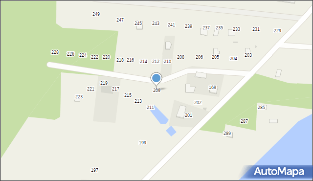 Skarlin, Skarlin, 209, mapa Skarlin