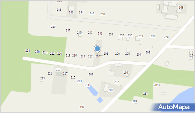 Skarlin, Skarlin, 210, mapa Skarlin