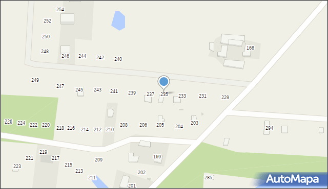 Skarlin, Skarlin, 235, mapa Skarlin