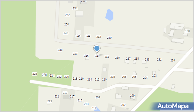 Skarlin, Skarlin, 243, mapa Skarlin