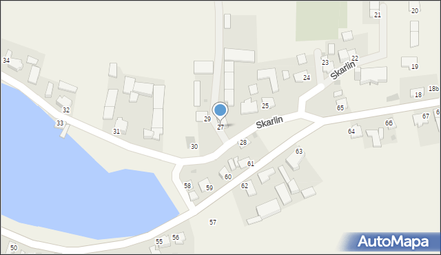 Skarlin, Skarlin, 27, mapa Skarlin