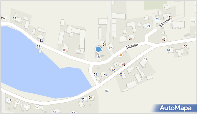 Skarlin, Skarlin, 30, mapa Skarlin